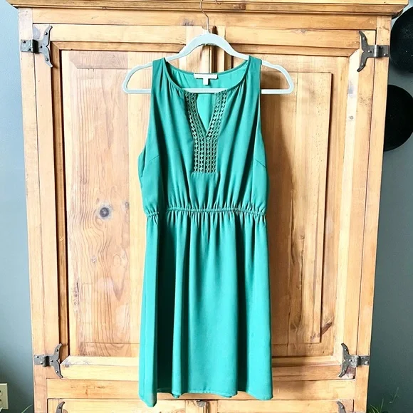 41 Hawthorn | Dresses | 4 Hawthorn Emerald Green Sleeveless Crochet Dress  Size Medium | Poshmark